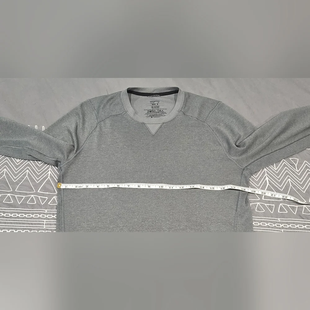 Patagonia Mens Capilene Midweight Longsleeve In Grey Size Medium - Picture 6 of 6